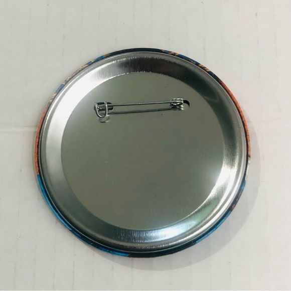 Barber Shop Promotional Button Pin Badge - Picture 2 of 3